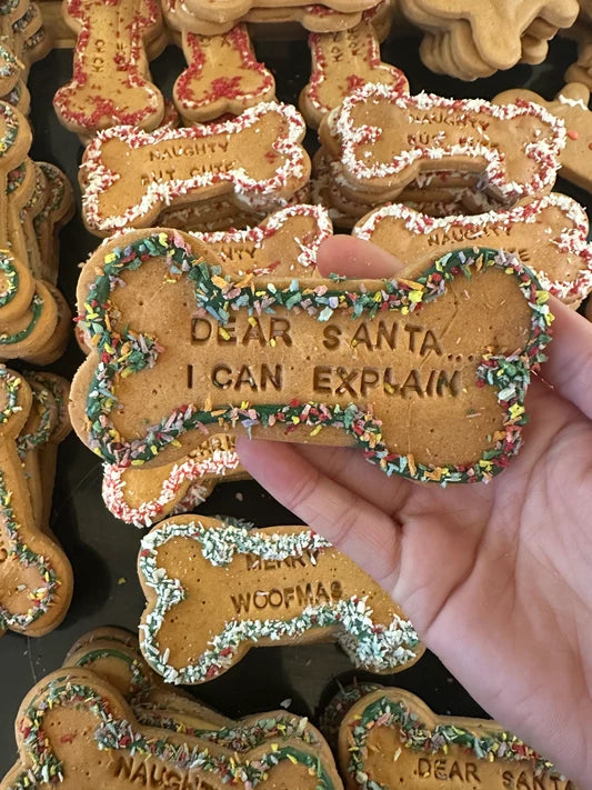 DEAR SANTA… I CAN EXPLAIN  Grain free Dog Biscuit