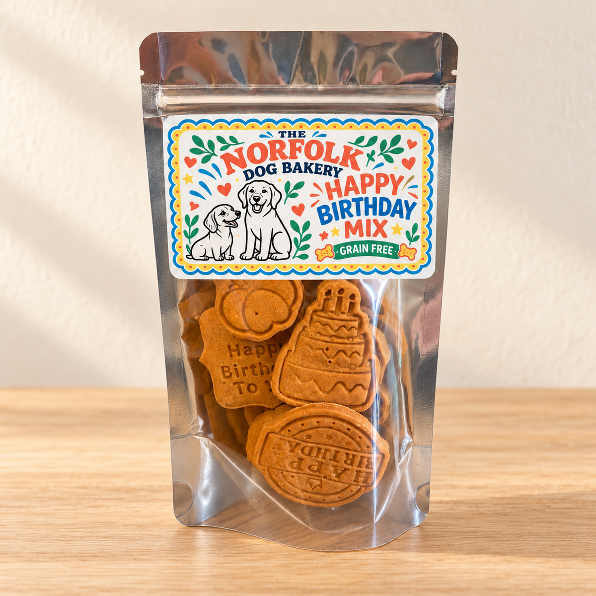 Happy Birthday Mix Grain Free Dog Biscuits