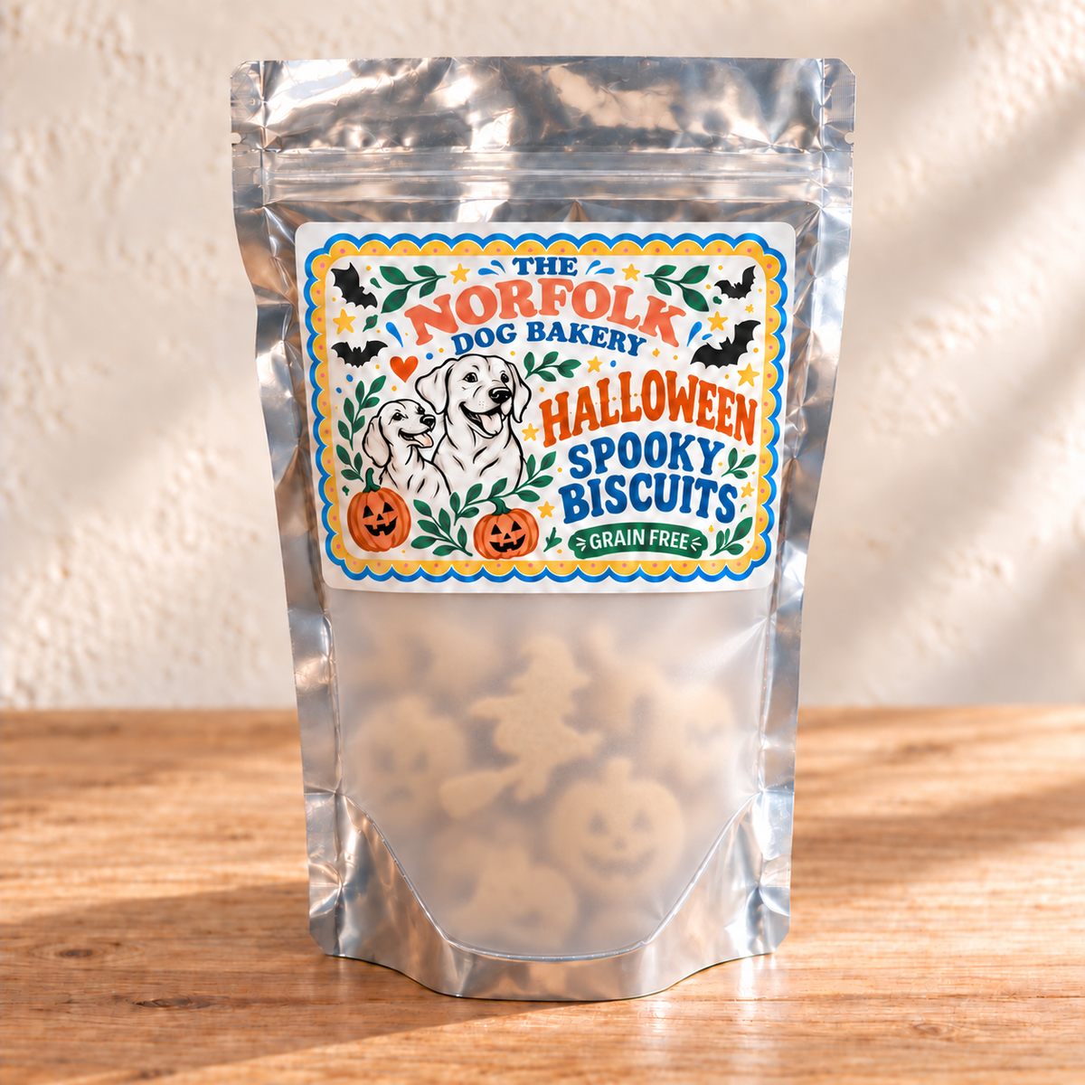 Halloween Mix, Grain Free Dog Shaped Biscuits x8