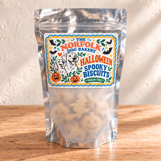 Halloween Mix, Grain Free Dog Shaped Biscuits x8